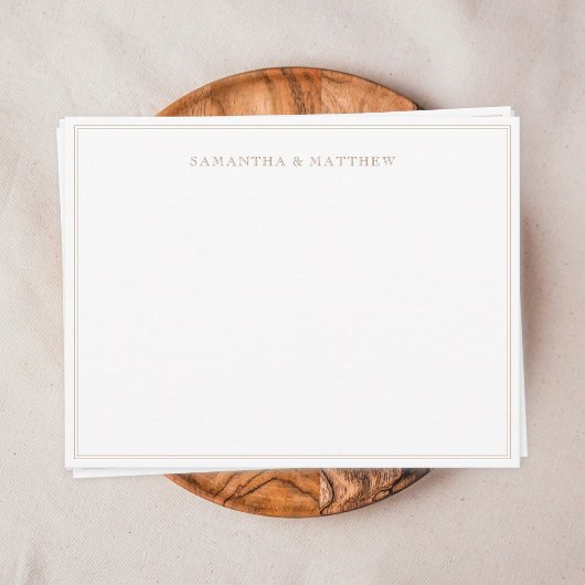 Gold Doppelgrenzenkupplung Mitteilungskarte