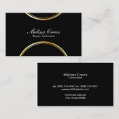 Gold Doppelring 2 Visitenkarte (Vorne/Hinten)