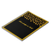 Gold Dot Confetti Notizblock (Linke Seite)