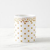 Gold Dot Konfetti Kaffeetasse (Mittel)
