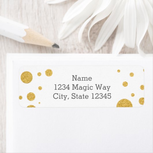 GOLD DOTS Confetti Party JEGLICHE FARBadressen-Lab (Insitu)