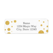 GOLD DOTS Confetti Party JEGLICHE FARBadressen-Lab (Vorne)