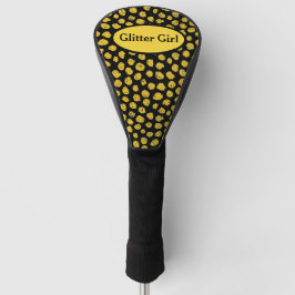 Gold Dots Glitzer Girl Zeigen Sie Ihren Glamouren Golf Headcover