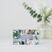 Gold Dots Heather Foto Collage Fotograf Visitenkarte (Stehend Vorderseite)