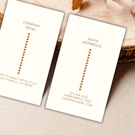 Gold Dots Minimalistisch einfach Beruflich Visitenkarte