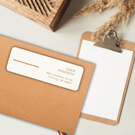 Gold Dots Minimalistisch Einfache Berufliche Creme