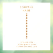 Gold Dots Minimalistisch einfacher Qr Code Cream Fensteraufkleber (Blatt 3)