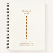 Gold Dots Minimalistisch einfacher Qr Code Cream Notizblock (Vorderseite)