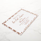 Gold Dots Muster Hochzeitsfolie gepresst Einladung (Gedreht)