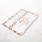 Gold Dots Muster Kinderduschfolie Einladung (Gedreht)