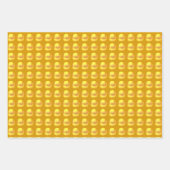Gold Dots Wrapping Paper Flat Sheet Set 3 Geschenkpapier Set (Vorderseite)