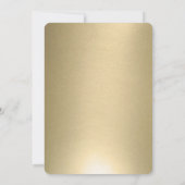 Gold Double Happiness Elegante chinesische Hochzei Einladung (Rückseite)