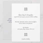 Gold Double Happiness Lanterns Chinese Invites Einladung (Vorne/Hinten)