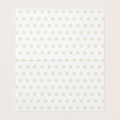 Gold Dove Menorah Hannukah Place Sitzkarte Visitenkarten (Innenseite Aufgefaltet)