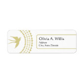 Gold Dove Religious Address Label (Vorne)