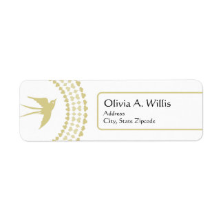 Gold Dove Religious Address Label