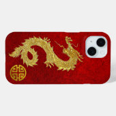Gold Dragon Chinesisches Wohlstandssymbol Case-Mate iPhone Hülle (Rückseite (Horizontal))