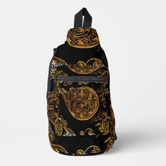 Gold Dragon Crossbody Bag (Vorderseite)