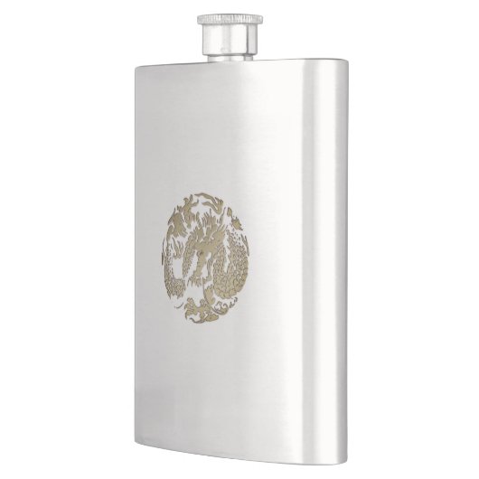 Gold Dragon Flachmann (Links)