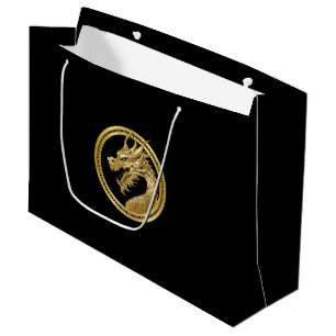 Gold Dragon Große Geschenktüte