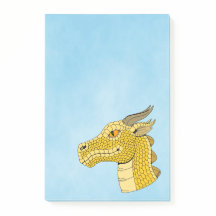 Gold Dragon Head in Profil