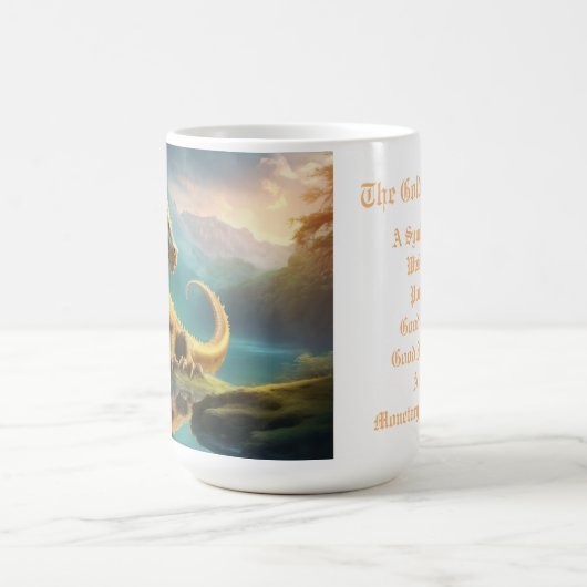 Gold Dragon Kaffeetasse (Mittel)