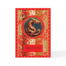 Gold Dragon Medallion Chinesisches Neujahr
