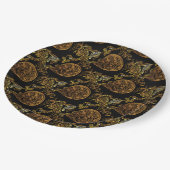 Gold Dragon Pappteller (Schrägansicht)