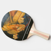 Gold Dragon Personalisiert Tischtennis Schläger (Seitenansicht)