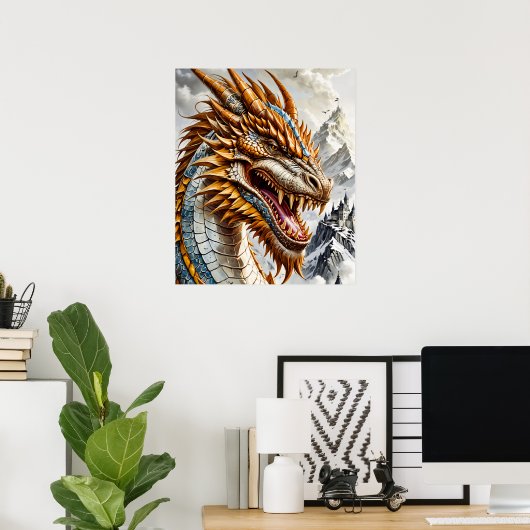 Gold Dragon Poster (Heimbüro)