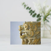 Gold Dragon Postkarte (Stehend Vorderseite)