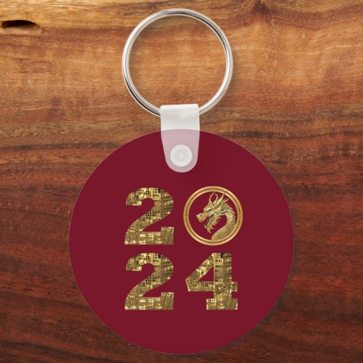 Gold Dragon- Schlüsselanhänger (Rückseite)