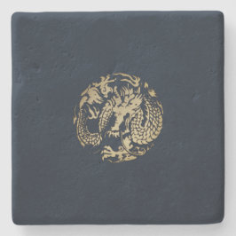 Gold Dragon Steinuntersetzer