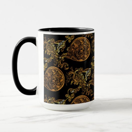 Gold Dragon Tasse (Links)
