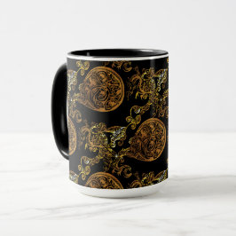 Gold Dragon Tasse