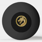 Gold Dragon- Tischtennisball (Rückseite)