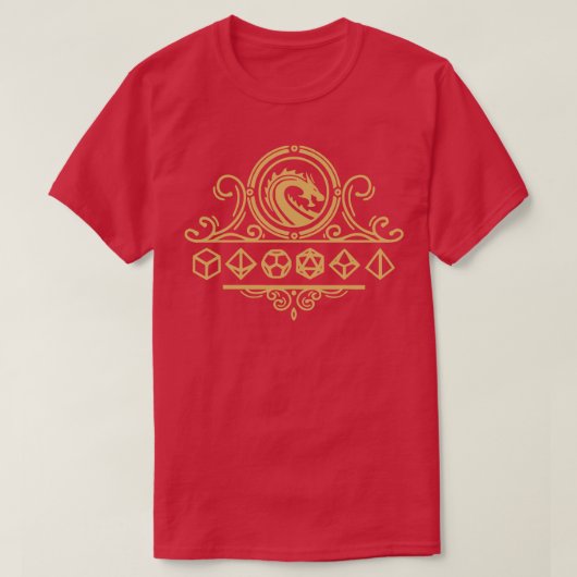 Gold Dragon Wappen T-Shirt (Design vorne)