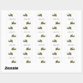 Gold Dragon Wedding Stickers (Blatt)