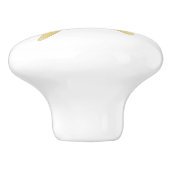 Gold Dragonfly Design Personalised Keramikknauf (Seitenansicht)