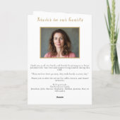 Gold Dragonfly-Feier zum lebenslangen Beerdigungsp Programm (Rückseite)