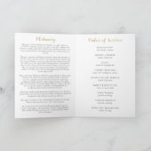 Gold Dragonfly-Feier zum lebenslangen Beerdigungsp Programm (Innenseite)