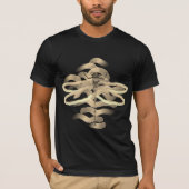 Gold Dragonfly-Malerei T-Shirt (Vorderseite)
