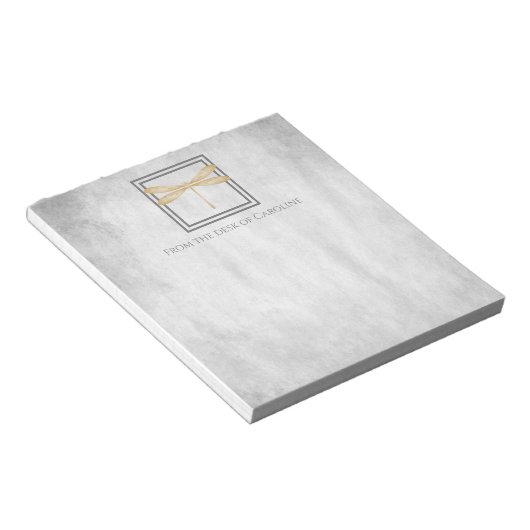 Gold Dragonfly Personalisiert Notepad Notizblock (angewinkelt)