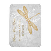 Gold Dragonfly speichert das Date Magnet (Vertikal)