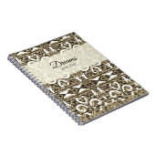 Gold Dream Diary Notizblock (Rechte Seite)
