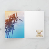 Gold Dreams Kauai Palm Trees Karte (Innenseite)