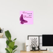 GOLD DREAMS Sunburst Feathered Rose Poster (Heimbüro)