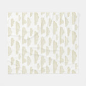 Gold Dreamtime Watercolor Wolken Fleece Blanken (Vorderseite (Horizontal))