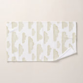 Gold Dreamtime Watercolor Wolken Handtuch Badhandtuch Set (Handtuch)