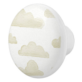 Gold Dreamtime Watercolor Wolken Keramik Pull Keramikknauf